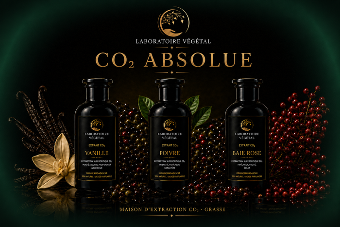 Trio CO₂ Absolue de vanille , Poivre , Baie rose — parfumerie fine -  100% naturel
